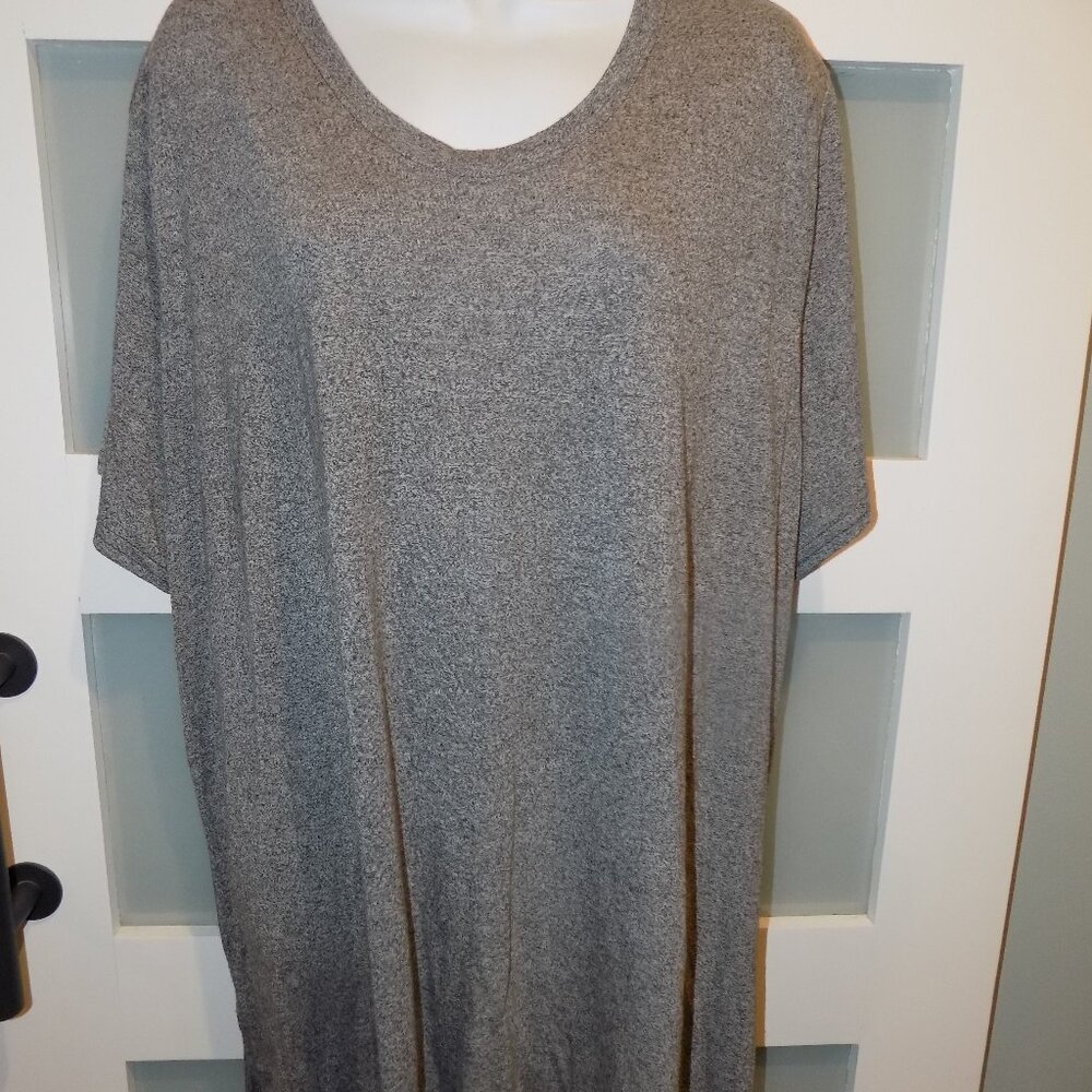 Tek Gear DRYTEK Heathered Gray SS Lightweight Shirt Size 3X Women's